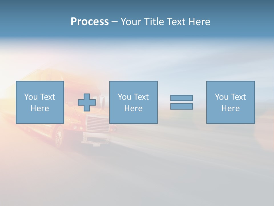 Diesel Sky Shipping PowerPoint Template
