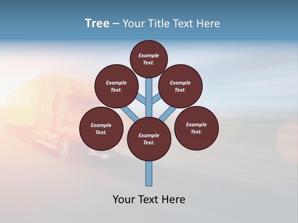 Diesel Sky Shipping PowerPoint Template
