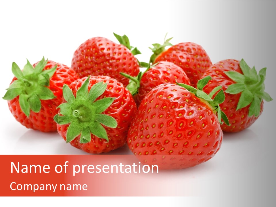 Ripe Healthy Dessert PowerPoint Template