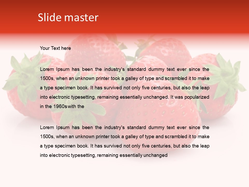 Ripe Healthy Dessert PowerPoint Template