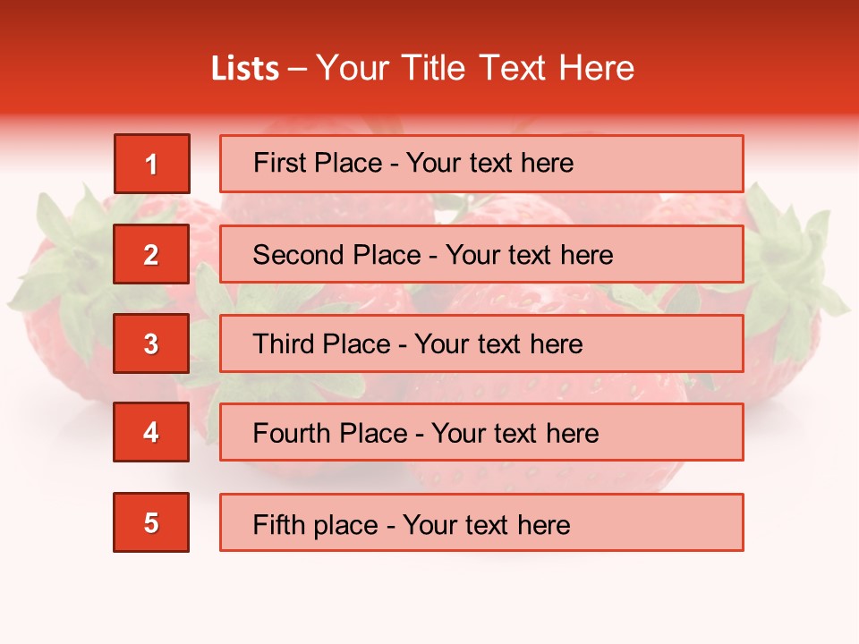Ripe Healthy Dessert PowerPoint Template