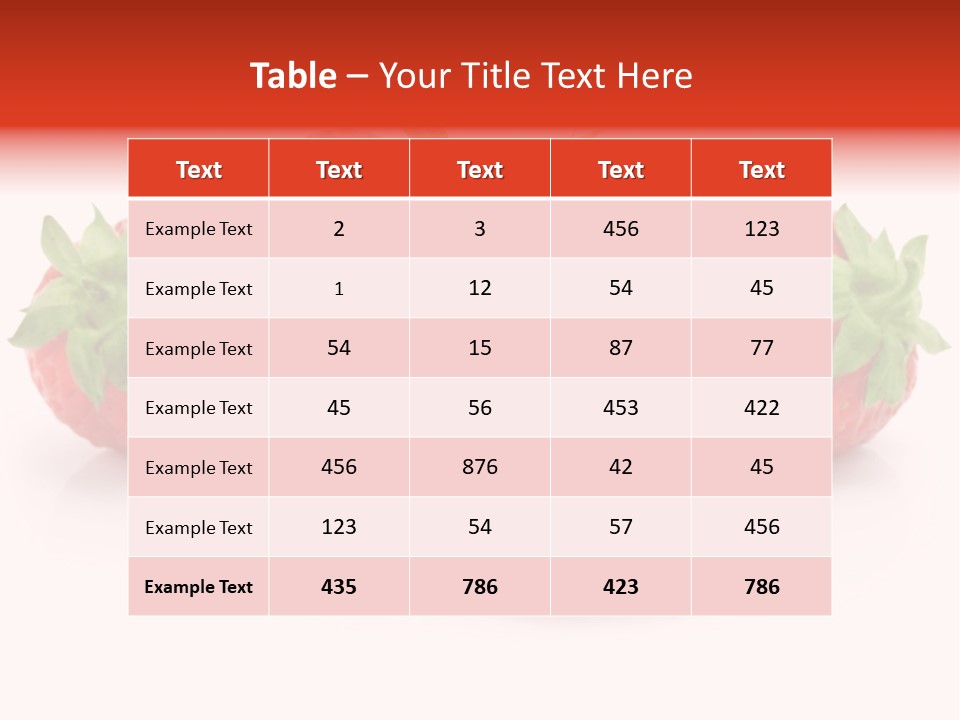 Ripe Healthy Dessert PowerPoint Template
