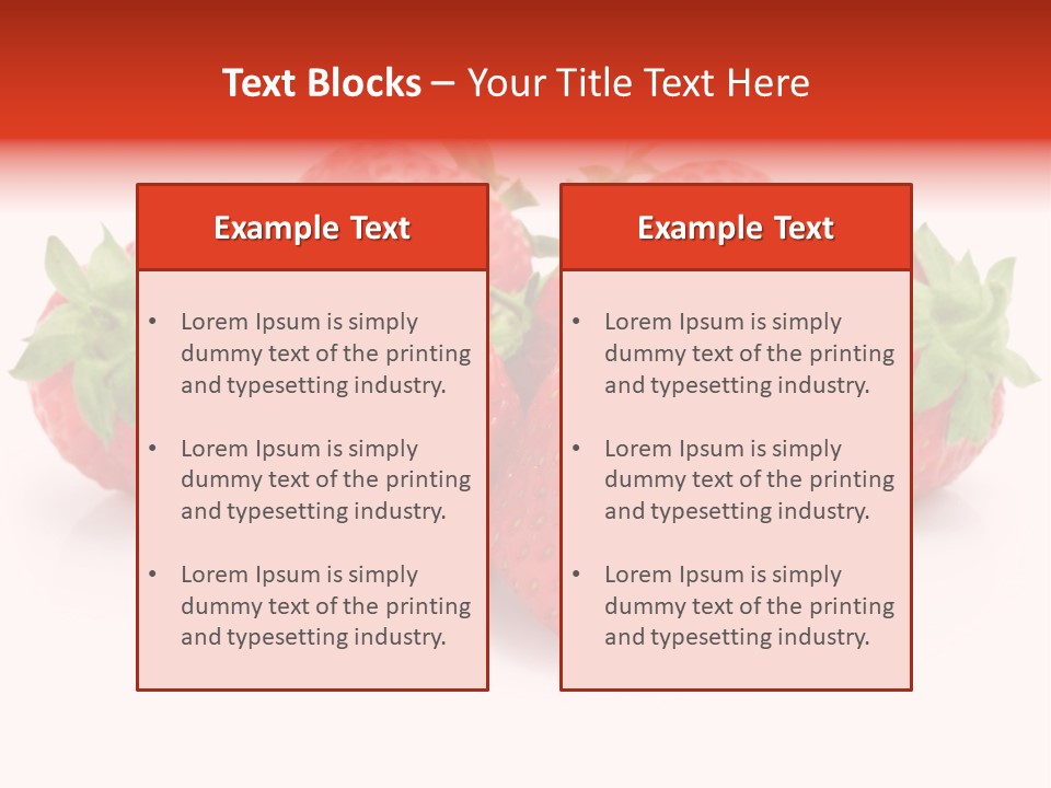 Ripe Healthy Dessert PowerPoint Template