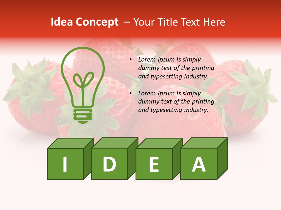 Ripe Healthy Dessert PowerPoint Template