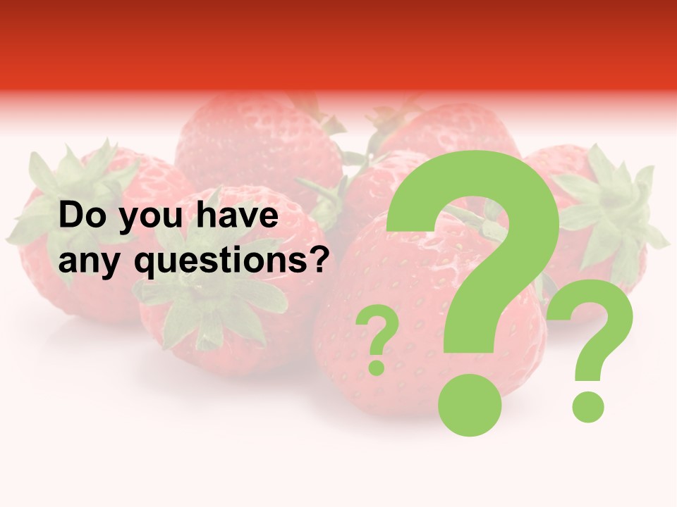 Ripe Healthy Dessert PowerPoint Template