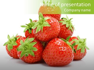 Dessert Berry Eating PowerPoint Template