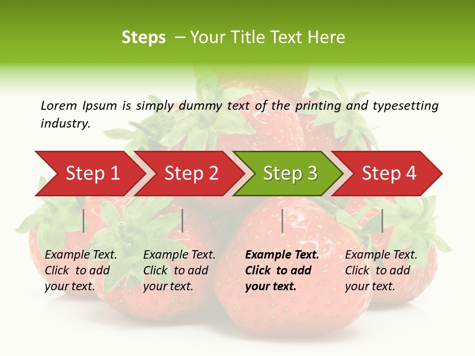 Dessert Berry Eating PowerPoint Template