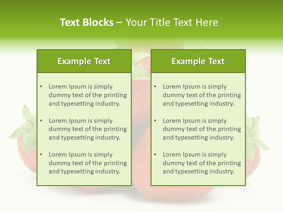 Dessert Berry Eating PowerPoint Template