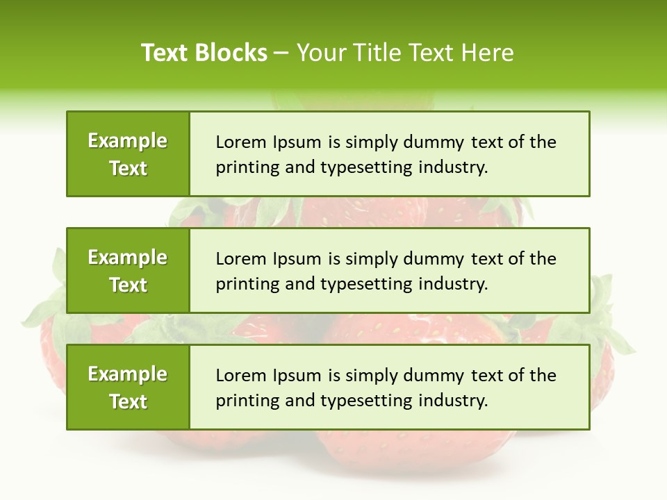 Dessert Berry Eating PowerPoint Template