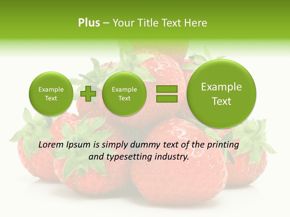 Dessert Berry Eating PowerPoint Template