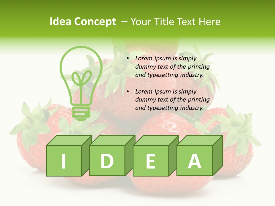 Dessert Berry Eating PowerPoint Template