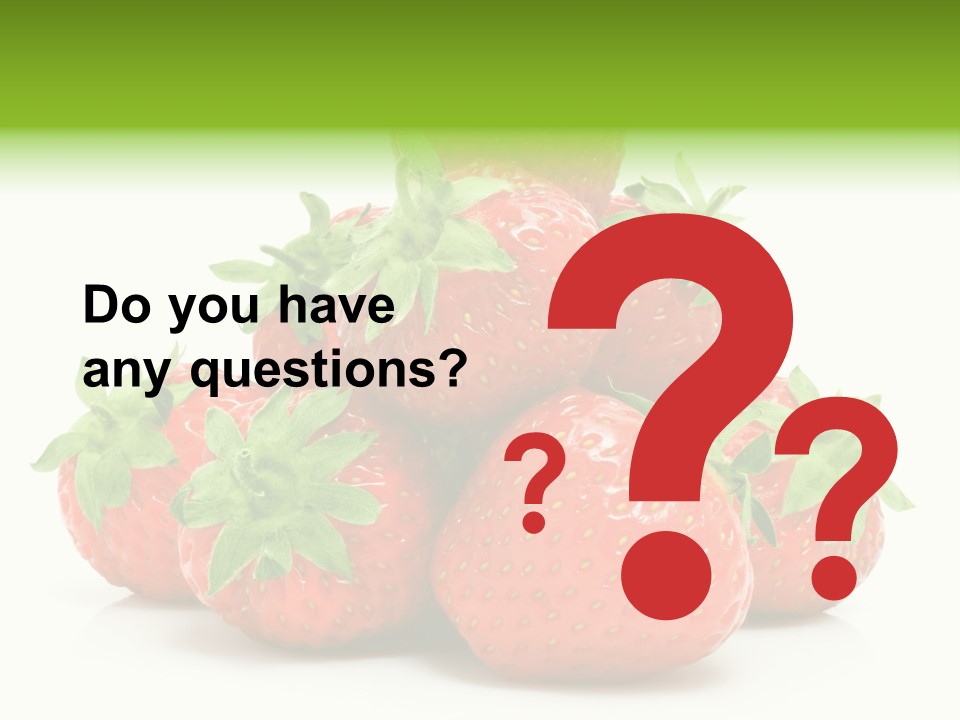 Dessert Berry Eating PowerPoint Template