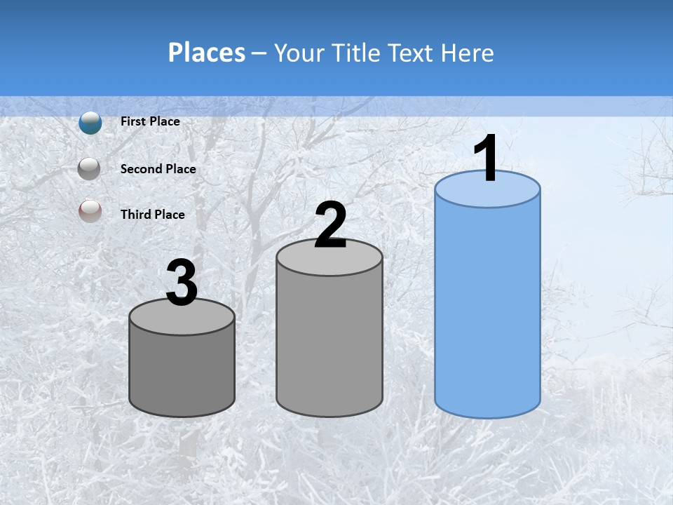 Christmas Background Landscap PowerPoint Template