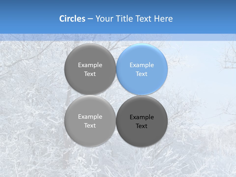 Christmas Background Landscap PowerPoint Template