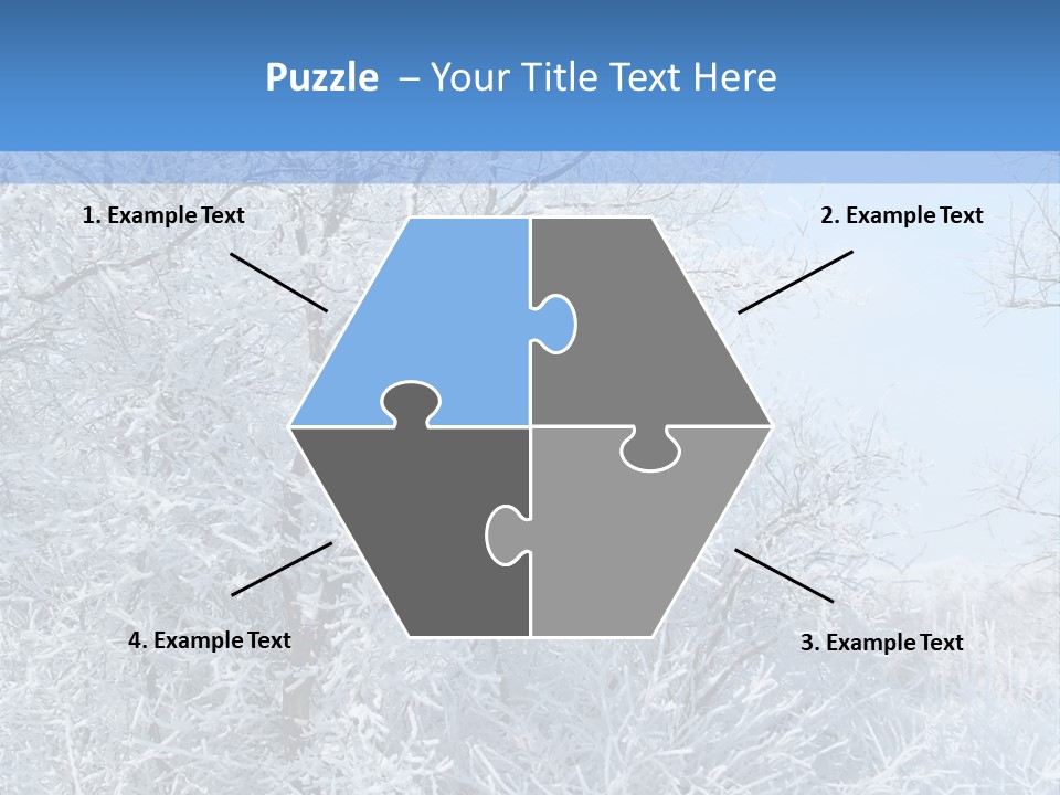 Christmas Background Landscap PowerPoint Template