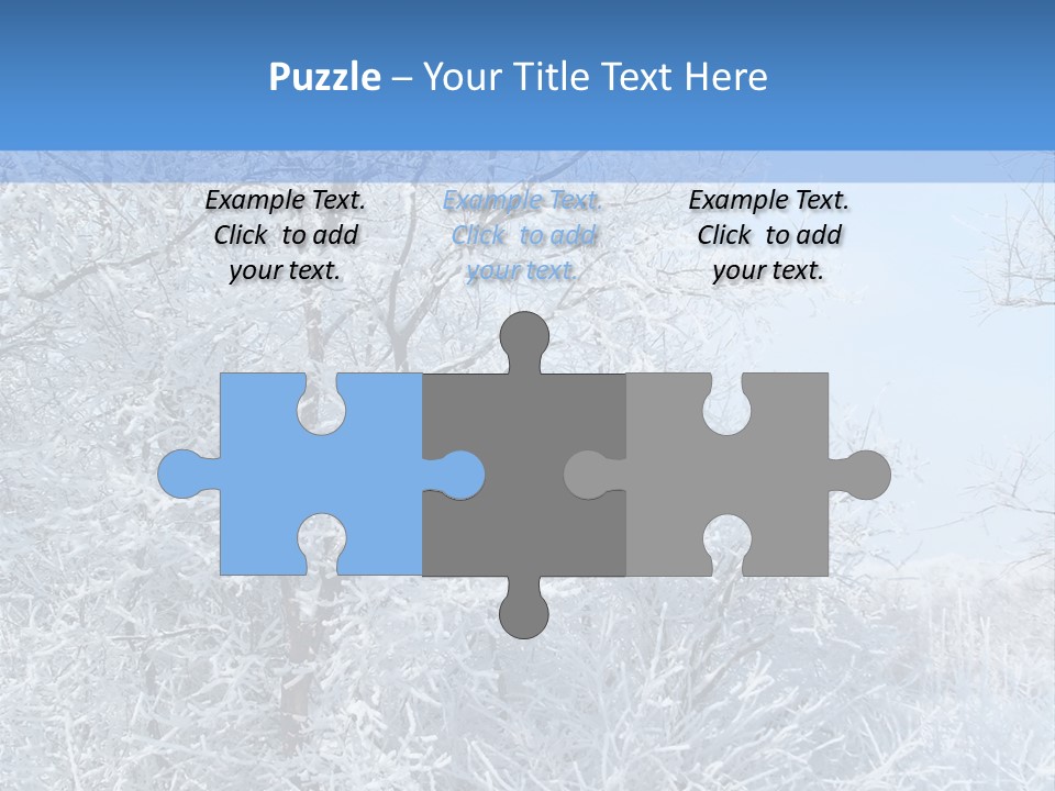 Christmas Background Landscap PowerPoint Template