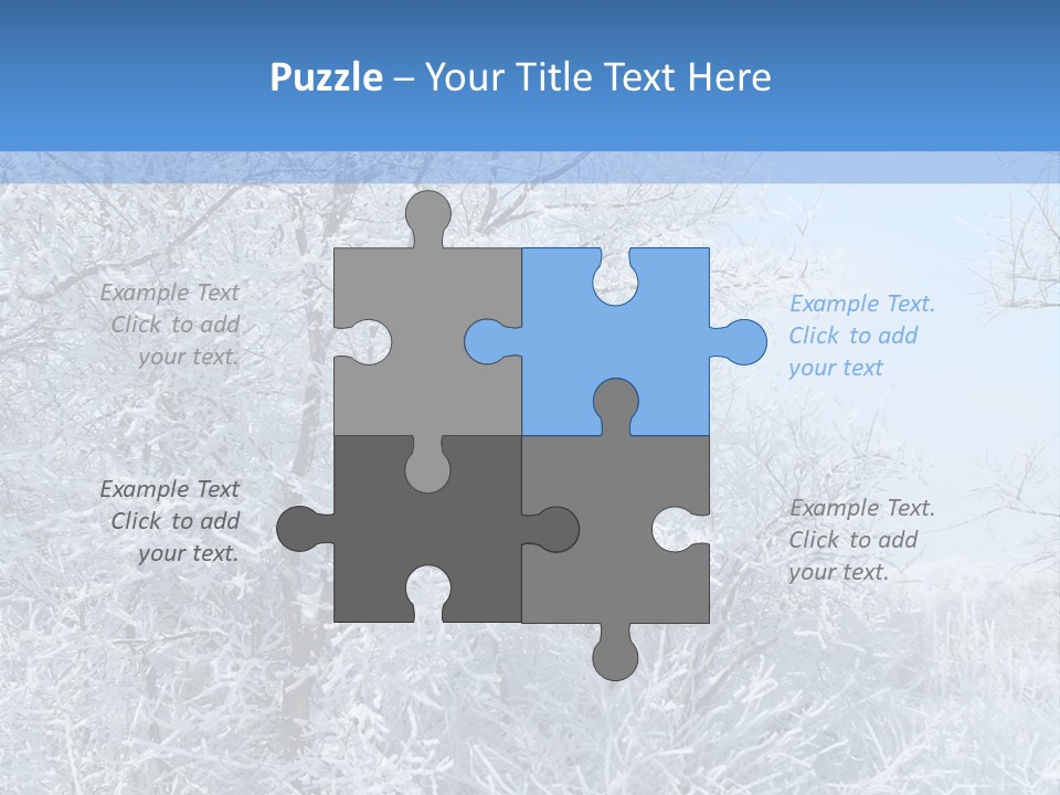 Christmas Background Landscap PowerPoint Template