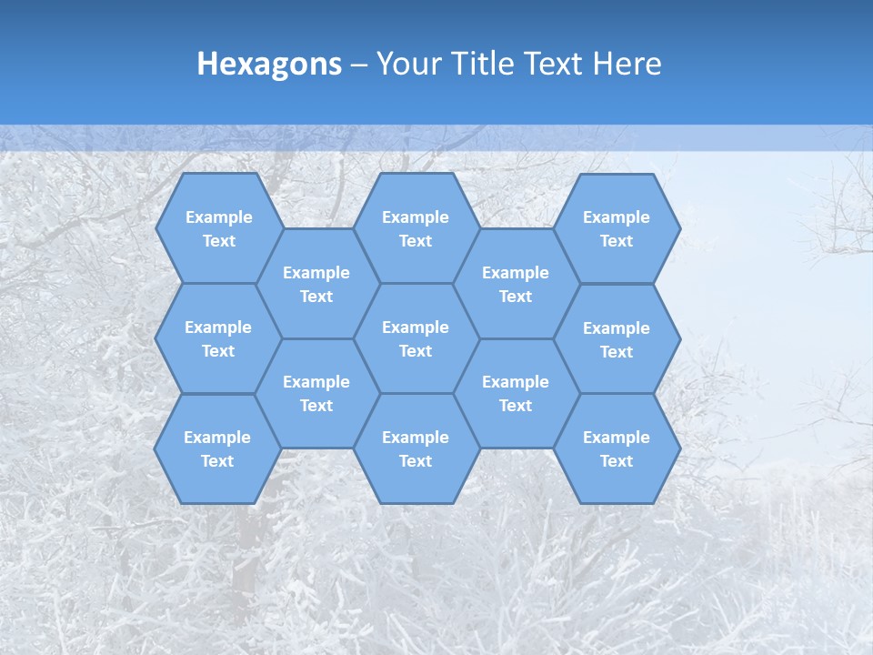 Christmas Background Landscap PowerPoint Template