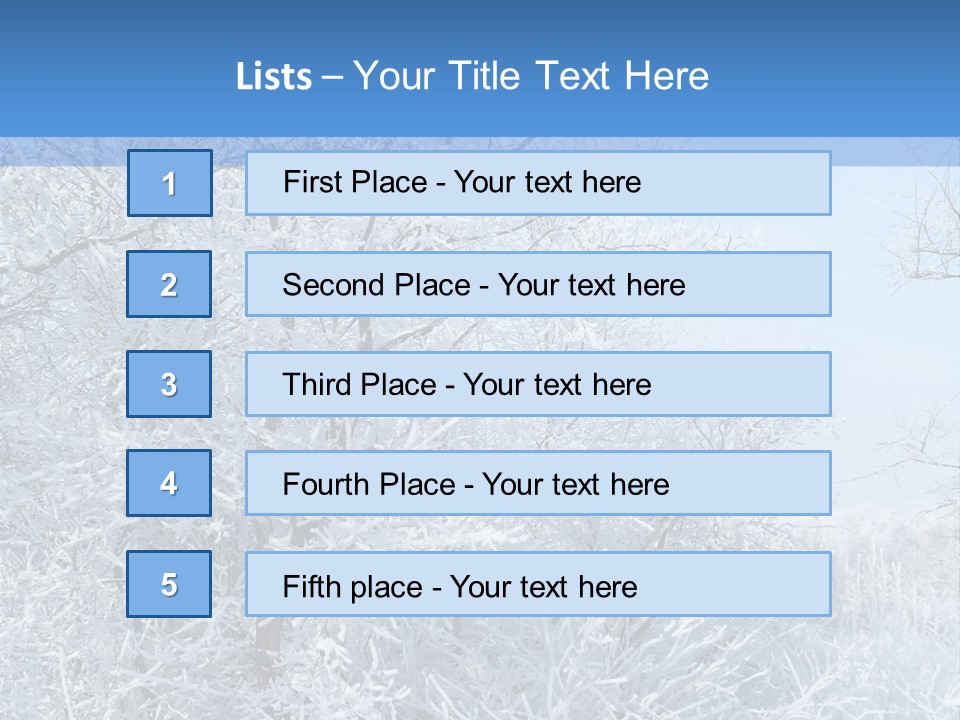 Christmas Background Landscap PowerPoint Template