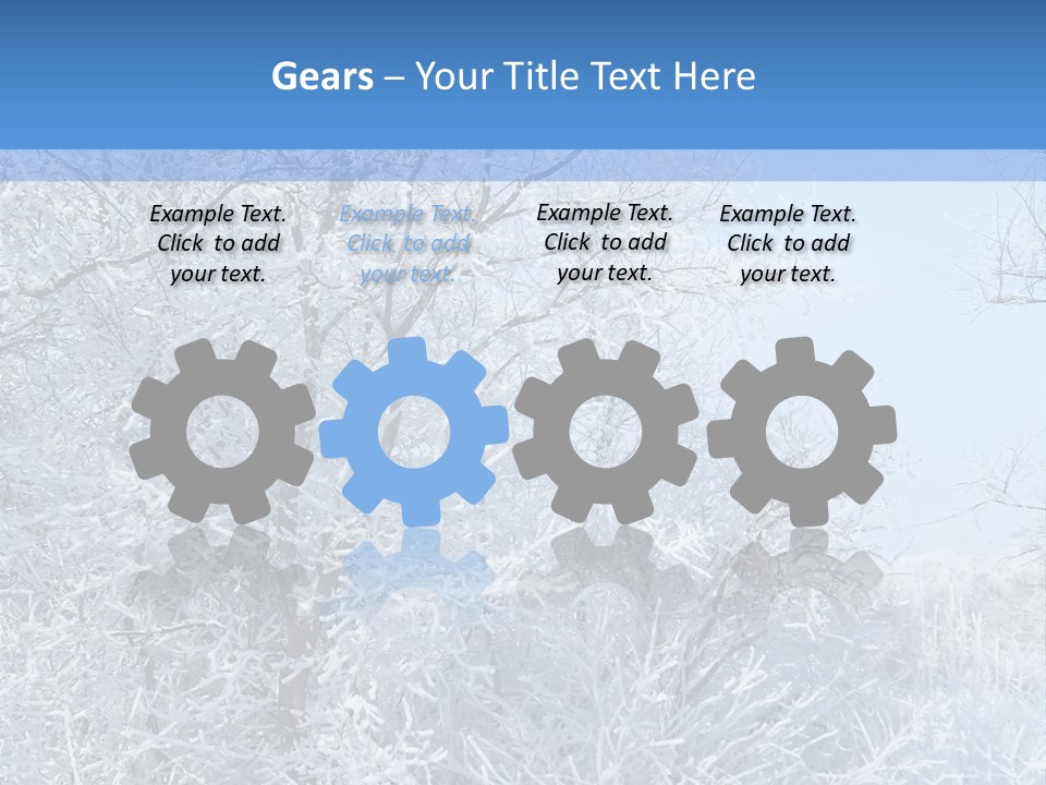 Christmas Background Landscap PowerPoint Template