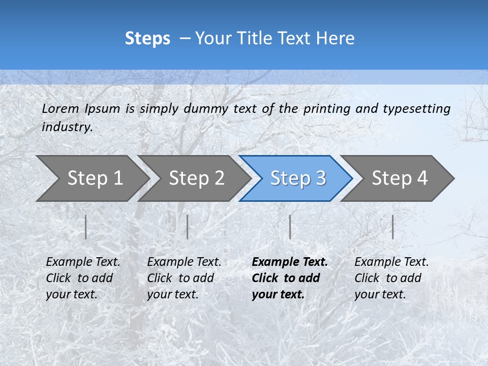 Christmas Background Landscap PowerPoint Template