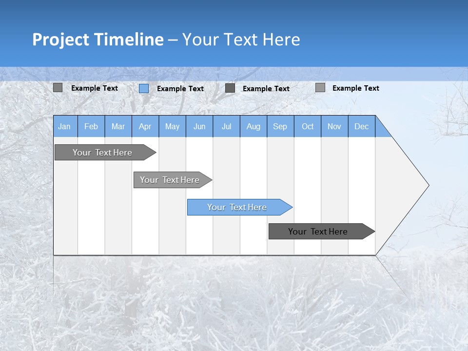 Christmas Background Landscap PowerPoint Template