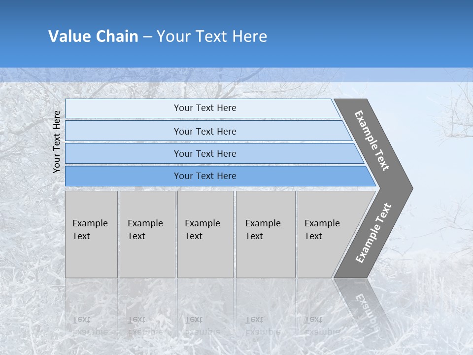 Christmas Background Landscap PowerPoint Template