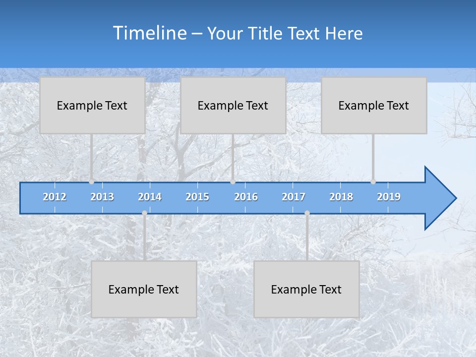 Christmas Background Landscap PowerPoint Template
