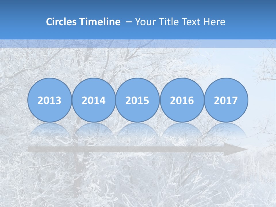 Christmas Background Landscap PowerPoint Template