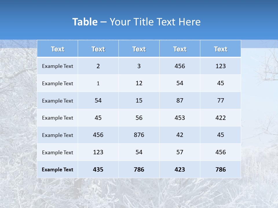 Christmas Background Landscap PowerPoint Template
