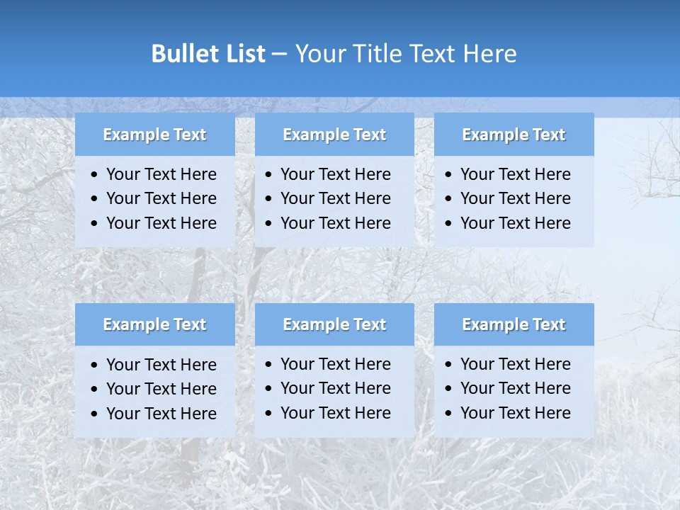 Christmas Background Landscap PowerPoint Template