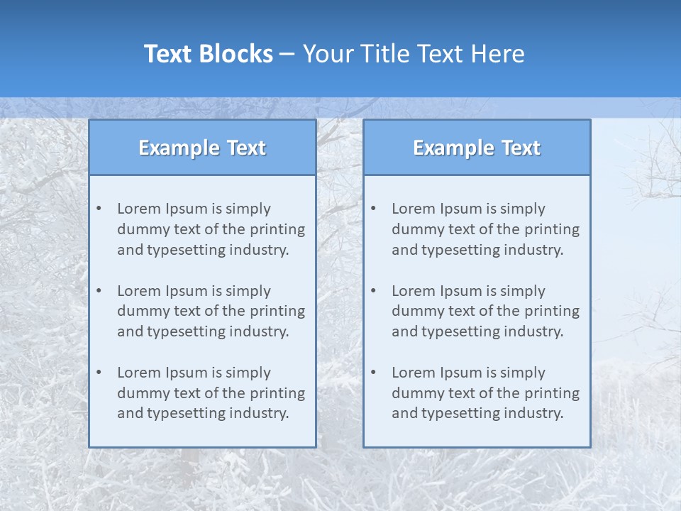 Christmas Background Landscap PowerPoint Template