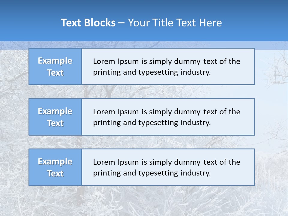 Christmas Background Landscap PowerPoint Template