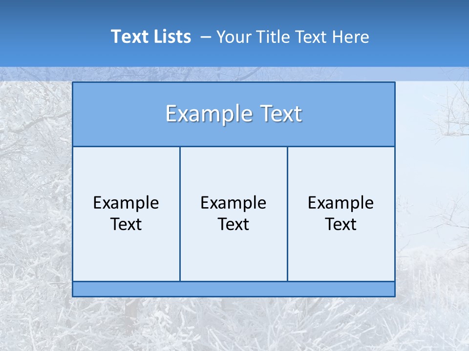 Christmas Background Landscap PowerPoint Template