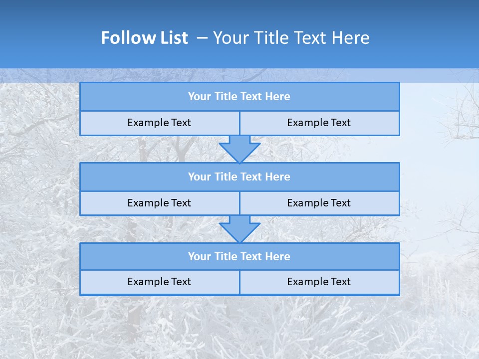 Christmas Background Landscap PowerPoint Template