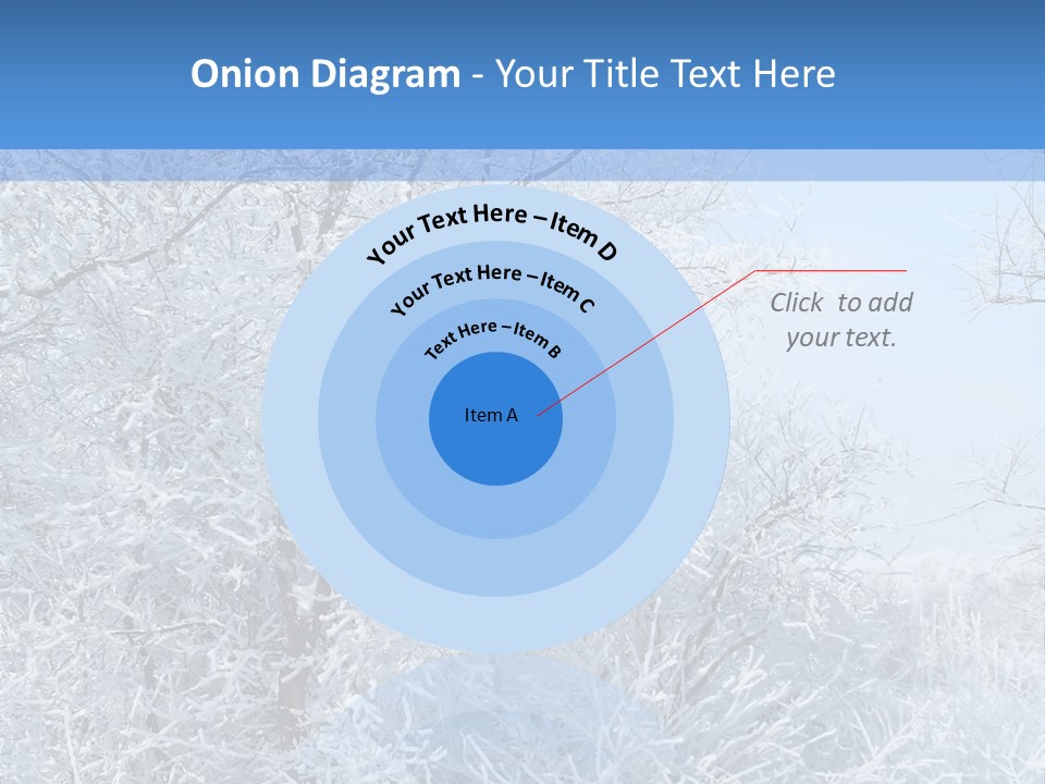 Christmas Background Landscap PowerPoint Template