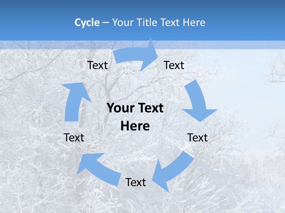 Christmas Background Landscap PowerPoint Template
