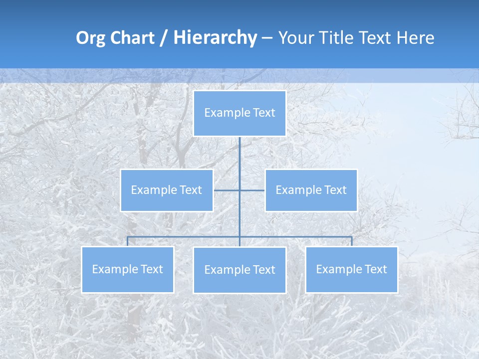 Christmas Background Landscap PowerPoint Template