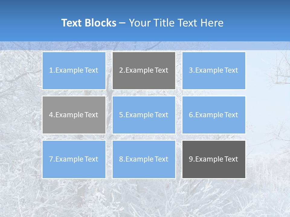 Christmas Background Landscap PowerPoint Template