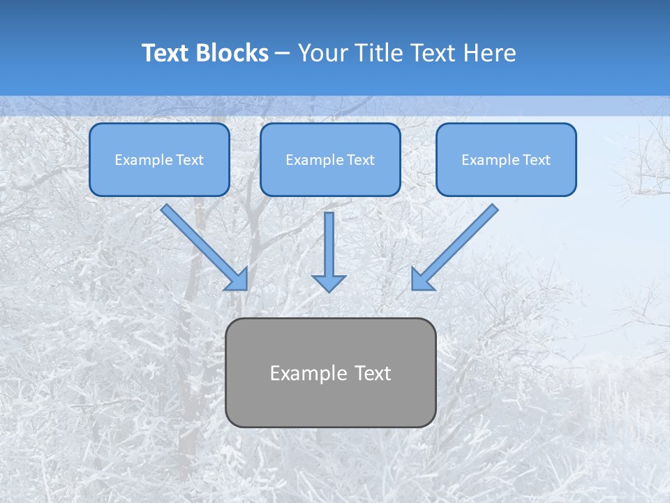 Christmas Background Landscap PowerPoint Template