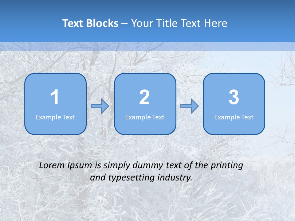 Christmas Background Landscap PowerPoint Template