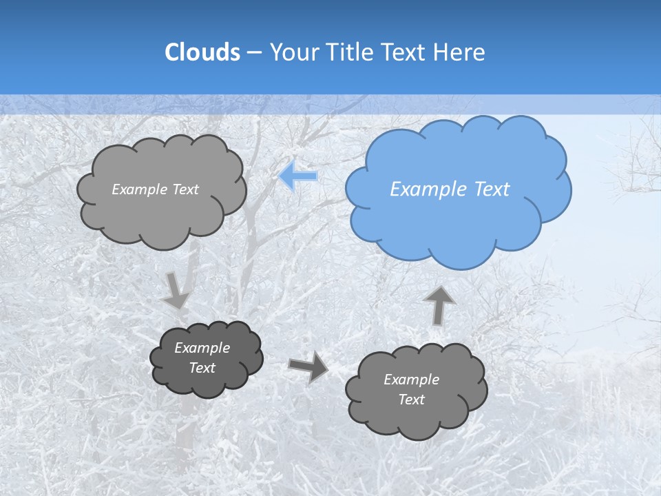 Christmas Background Landscap PowerPoint Template