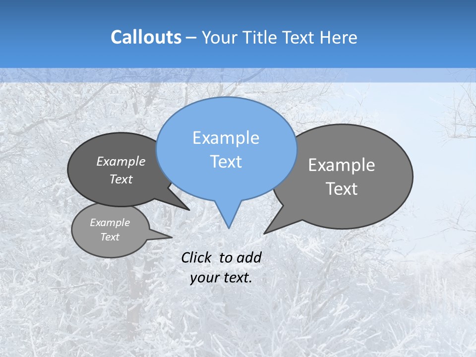 Christmas Background Landscap PowerPoint Template