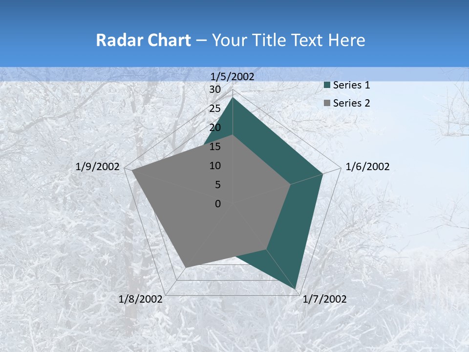Christmas Background Landscap PowerPoint Template