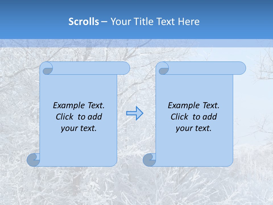Christmas Background Landscap PowerPoint Template