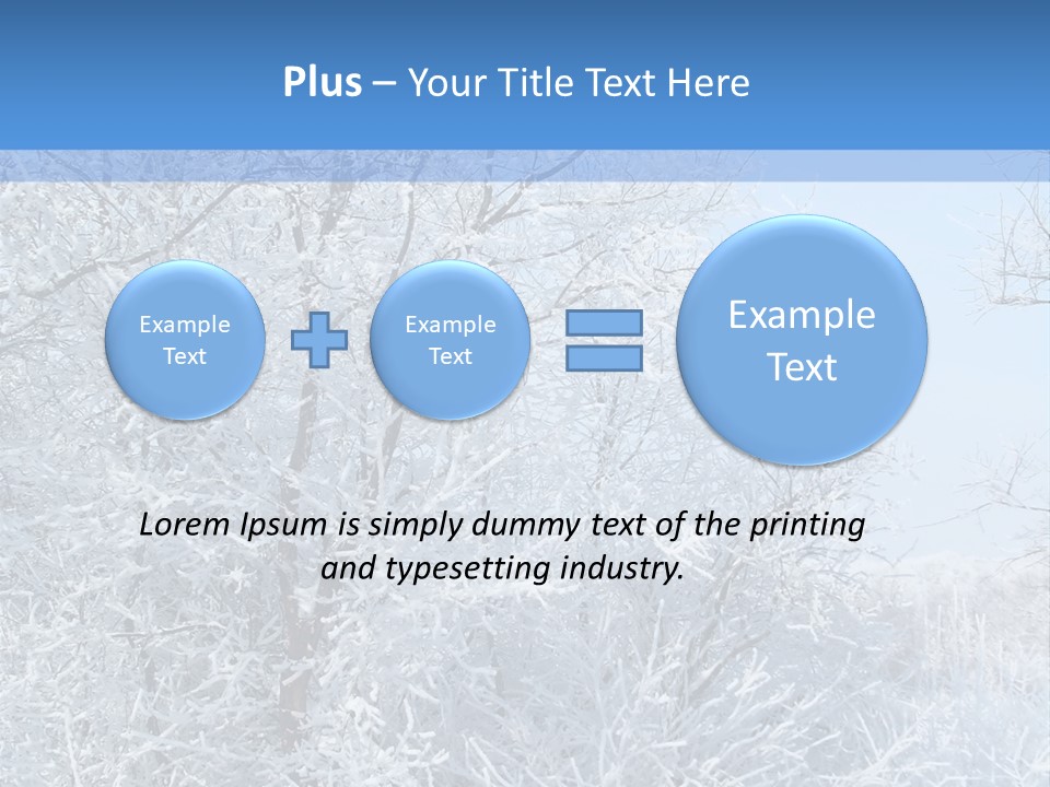 Christmas Background Landscap PowerPoint Template