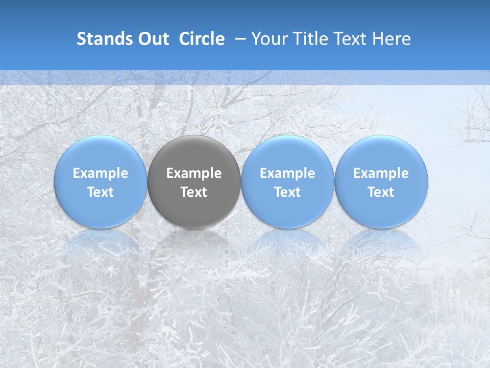 Christmas Background Landscap PowerPoint Template