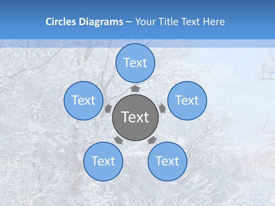 Christmas Background Landscap PowerPoint Template
