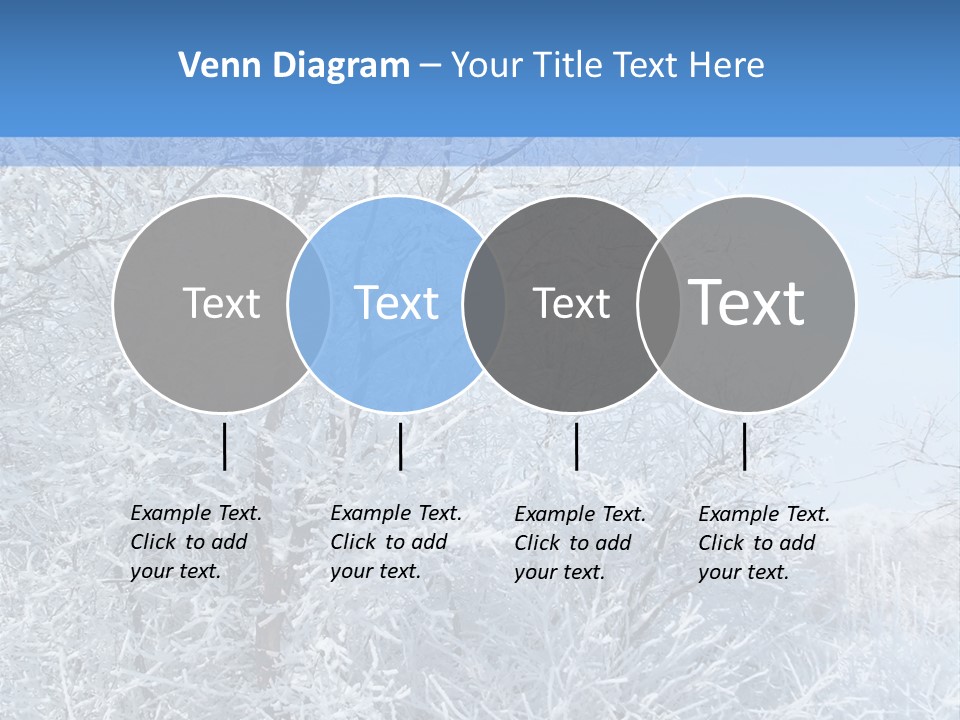 Christmas Background Landscap PowerPoint Template