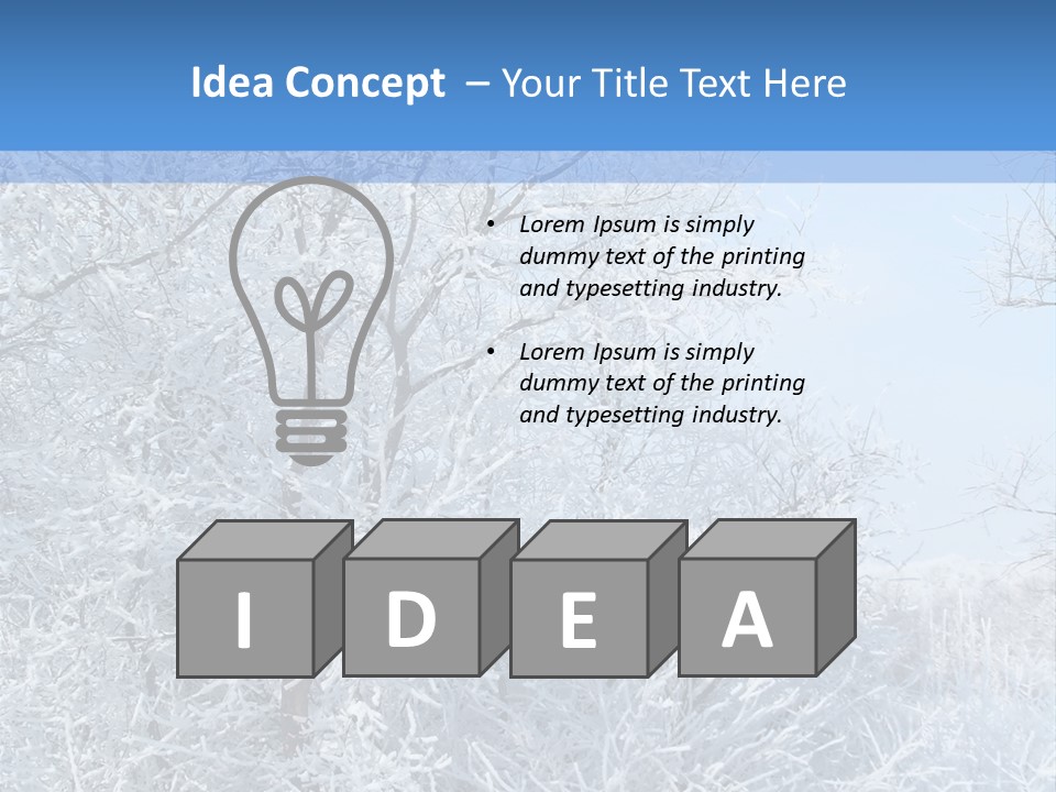 Christmas Background Landscap PowerPoint Template